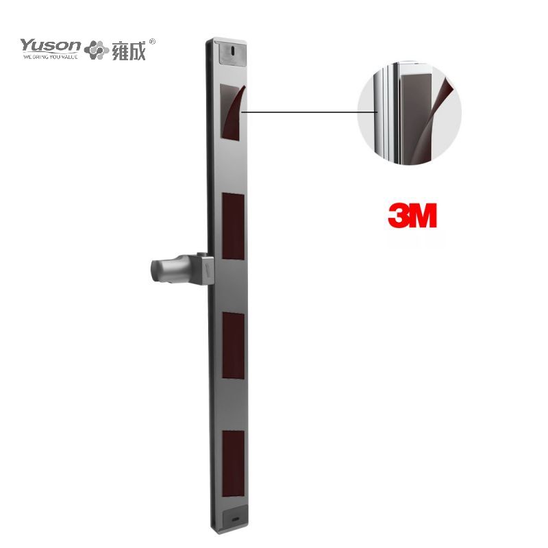 YS33132 평면 디자인 알루미늄 슬라이딩 샤워 세트, 3기능 실리콘 노즐, PVC 샤워 호스